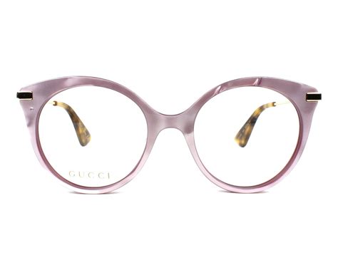 purple gucci eyeglasses frame.